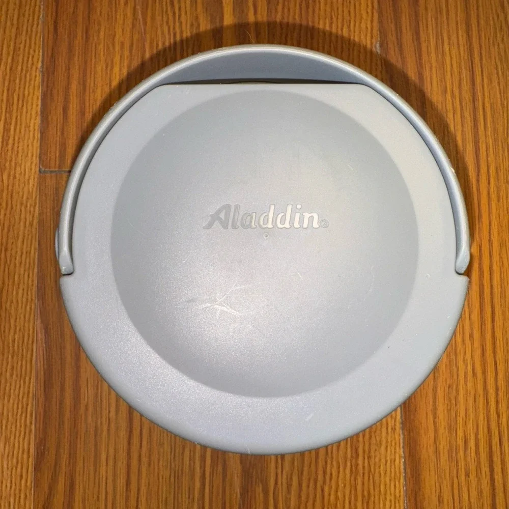 Vintage Aladdin Blue 24oz Travel Divided Microwave Hot Food Storage Container